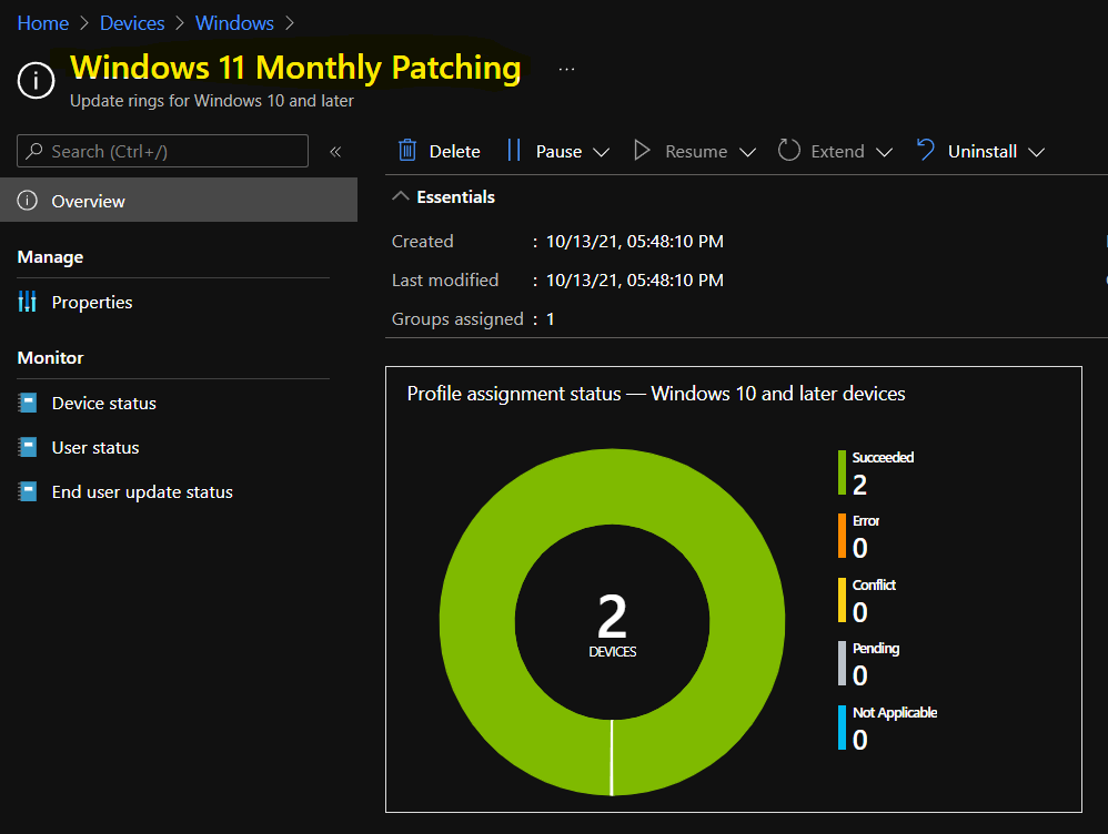 Windows 11 Quality Update LCU Deployment using Intune