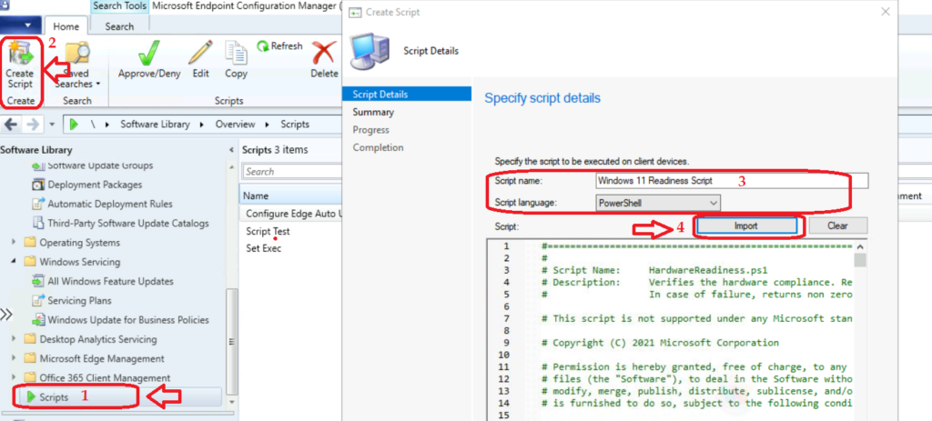 Deploy Windows 11 Hardware Readiness PowerShell Script using SCCM and Intune