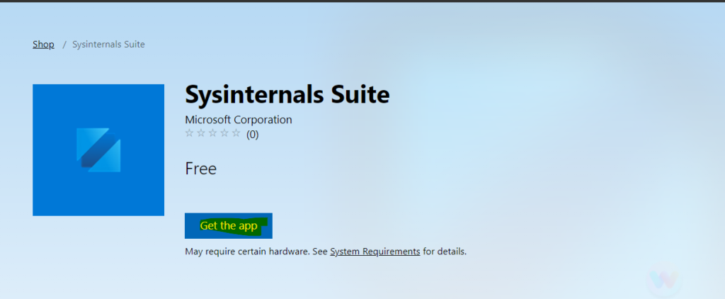 Quickly Install SysInternals Suite from Microsoft Store 1