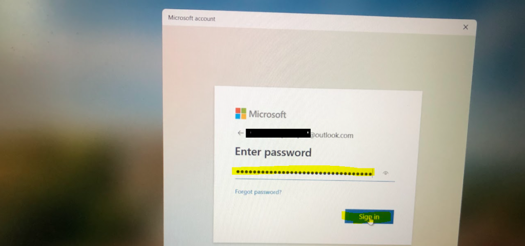 forgot pin windows 11