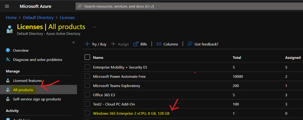 Assign Windows 365 Cloud PC License using Azure AD Group