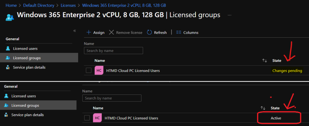 Assign Windows 365 Cloud PC License using Azure AD Group