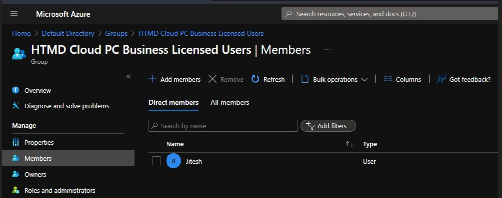 Assign Windows 365 Cloud PC License using Azure AD Group
