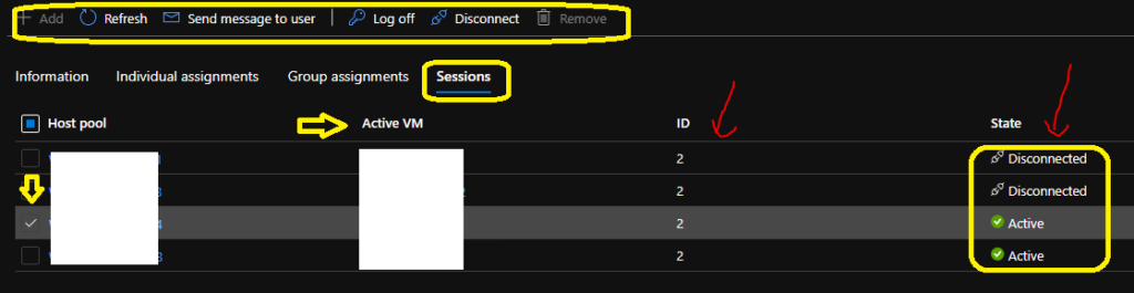 Manage Active Sessions of AVD Users