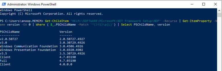 FIX SCCM Dot NET Version Error During Prerequisite Check HTMD Blog