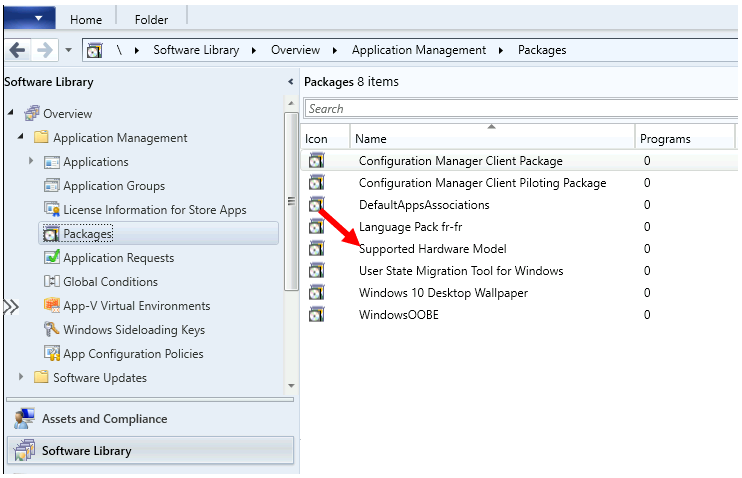 SCCM Task Sequence Unsupported Hardware Model