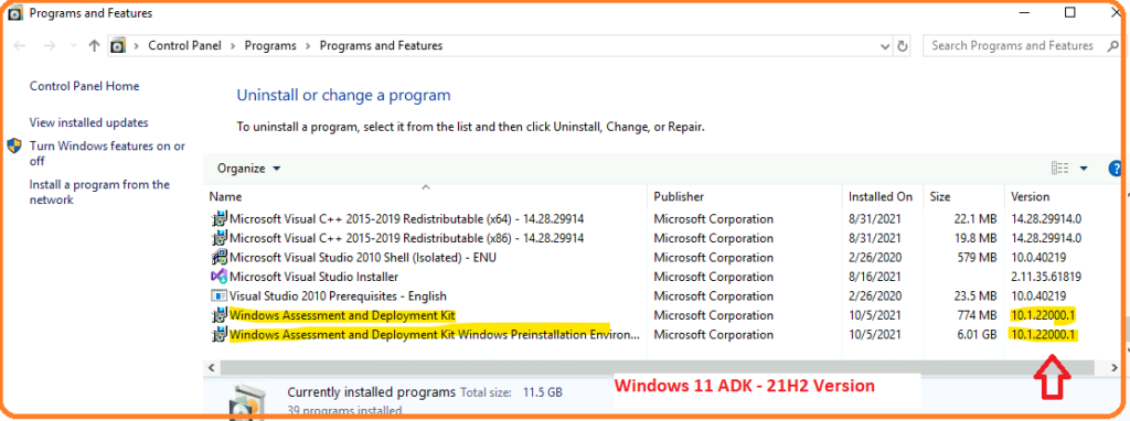 Windows 11 Adk Versions List Download Options Htmd Blog