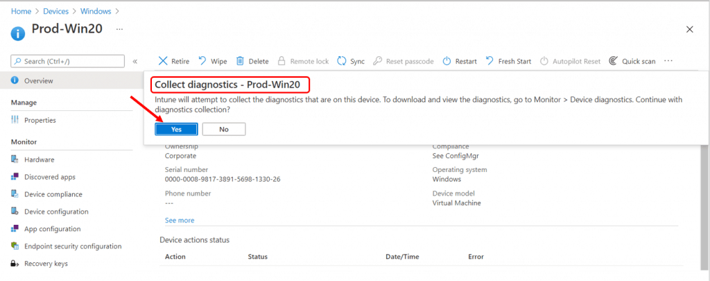 Collect Intune Logs from MEM Portal Diagnostic Data 4 Collect Intune Logs from MEM Portal 3