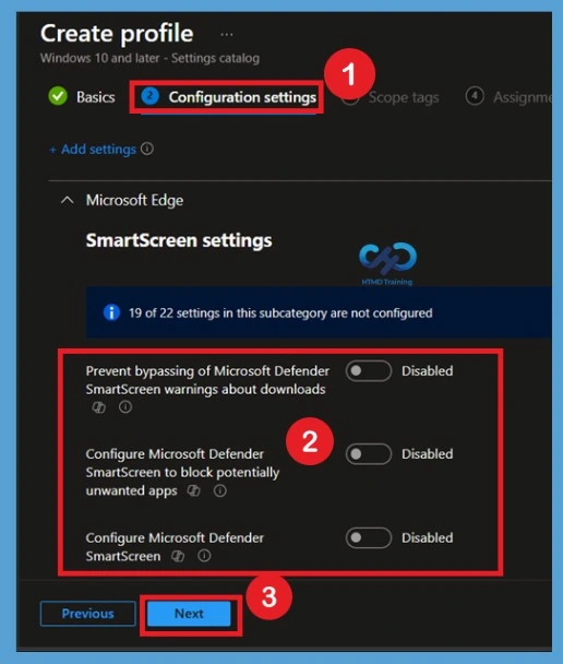Configure MS Defender SmartScreen PUA Protection in Edge Browser to Block Potentially Unwanted Apps using Intune-Fig.5
