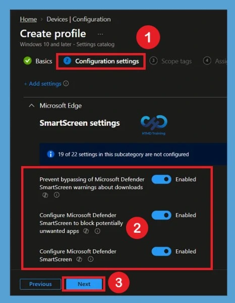 Configure MS Defender SmartScreen PUA Protection in Edge Browser to Block Potentially Unwanted Apps using Intune-Fig.6