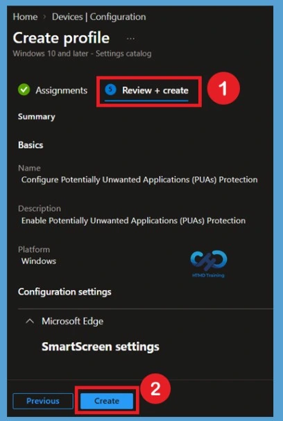 Configure MS Defender SmartScreen PUA Protection in Edge Browser to Block Potentially Unwanted Apps using Intune-Fig.9