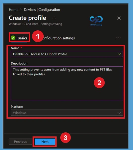 Disable PST Access in Microsoft Outlook to Prevent Unmanaged Email Storage using Intune Policy 4 Disable PST Access in Microsoft Outlook to Prevent Unmanaged Email Storage using Intune Policy- Fig.3