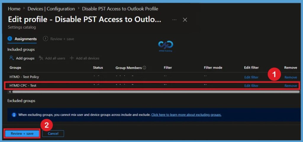 Disable PST Access in Microsoft Outlook to Prevent Unmanaged Email Storage using Intune Policy 14 Disable PST Access in Microsoft Outlook to Prevent Unmanaged Email Storage using Intune Policy- Fig.13
