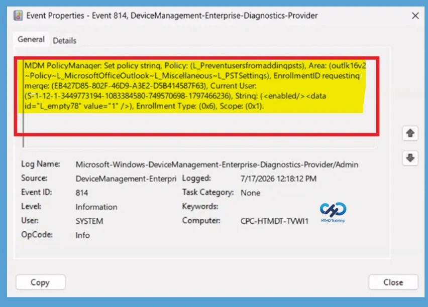 Disable PST Access in Microsoft Outlook to Prevent Unmanaged Email Storage using Intune Policy 13 Disable PST Access in Microsoft Outlook to Prevent Unmanaged Email Storage using Intune Policy- Fig.12