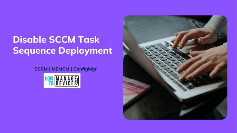 Disable SCCM Task Sequence Deployment