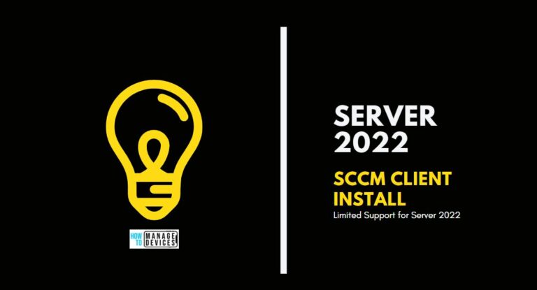 Install SCCM Client on Windows Server 2022
