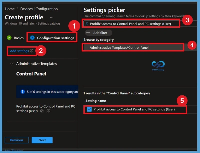 Prohibit Access to Control Panel and PC Settings to Prevent Users from Modifying System Settings using Intune Policy -Fig.4