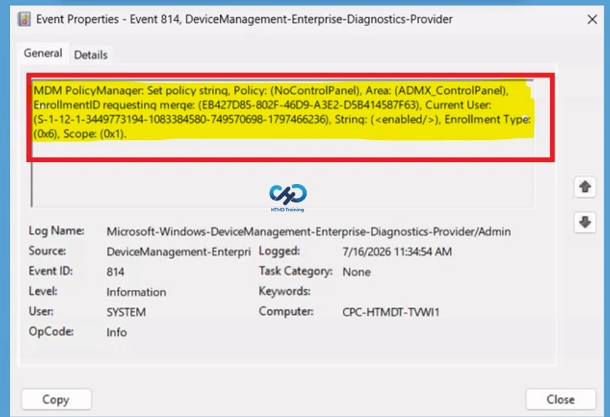 Prohibit Access to Control Panel and PC Settings to Prevent Users from Modifying System Settings using Intune Policy -Fig.11