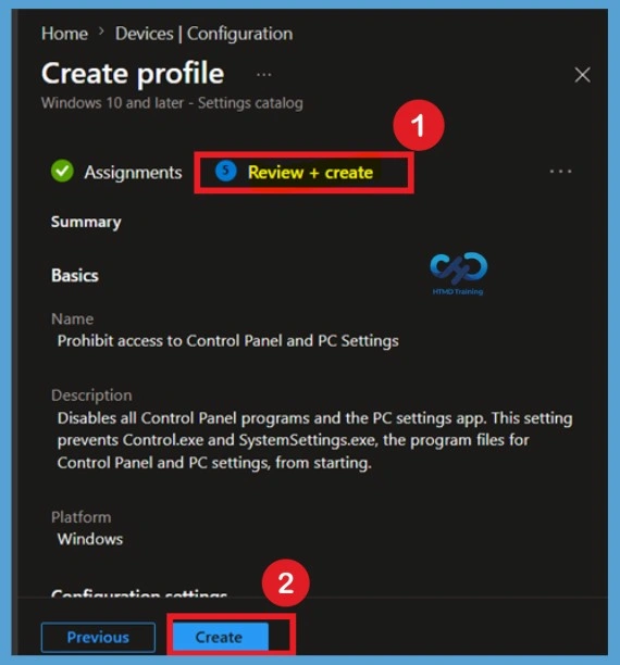 Prohibit Access to Control Panel and PC Settings to Prevent Users from Modifying System Settings using Intune Policy -Fig.9