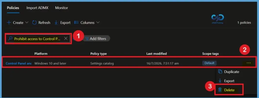 Prohibit Access to Control Panel and PC Settings to Prevent Users from Modifying System Settings using Intune Policy -Fig.13