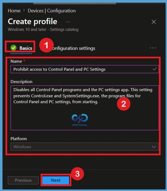 Prohibit Access to Control Panel and PC Settings to Prevent Users from Modifying System Settings using Intune Policy -Fig.3