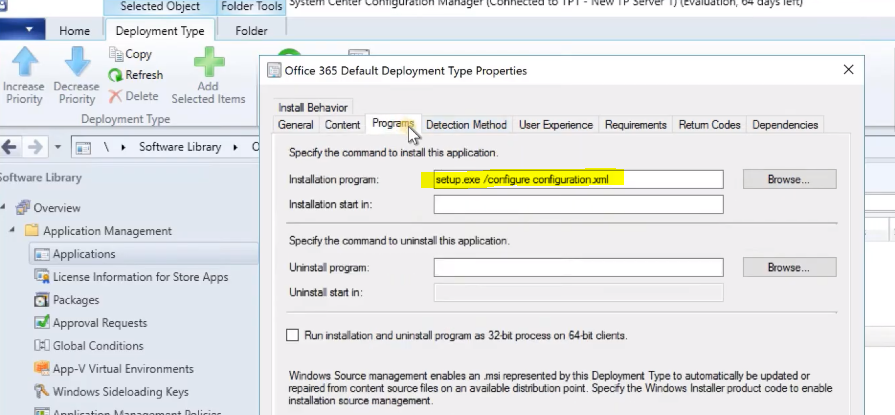 Deploy Office 365 ProPlus Microsoft 365 Apps using SCCM 4