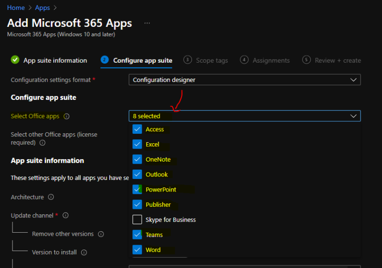 Deploy Microsoft 365 Apps MS Teams Using Intune MEM HTMD Blog