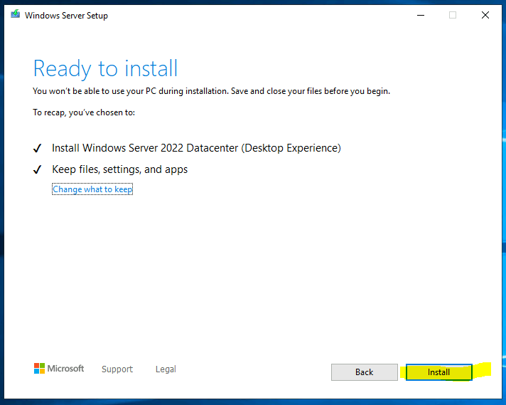 SCCM Server In-place OS Upgrade to Server 2022 Guide 1