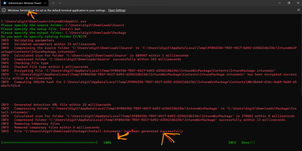 IntuneWinAppUtil.exe Windows 11 Compatibility Issue