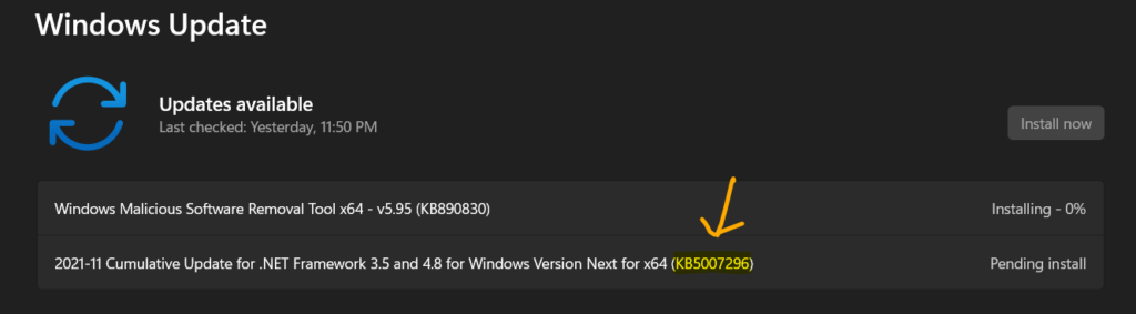  Windows 11 Cumulative Update KB5007296 for Insiders 