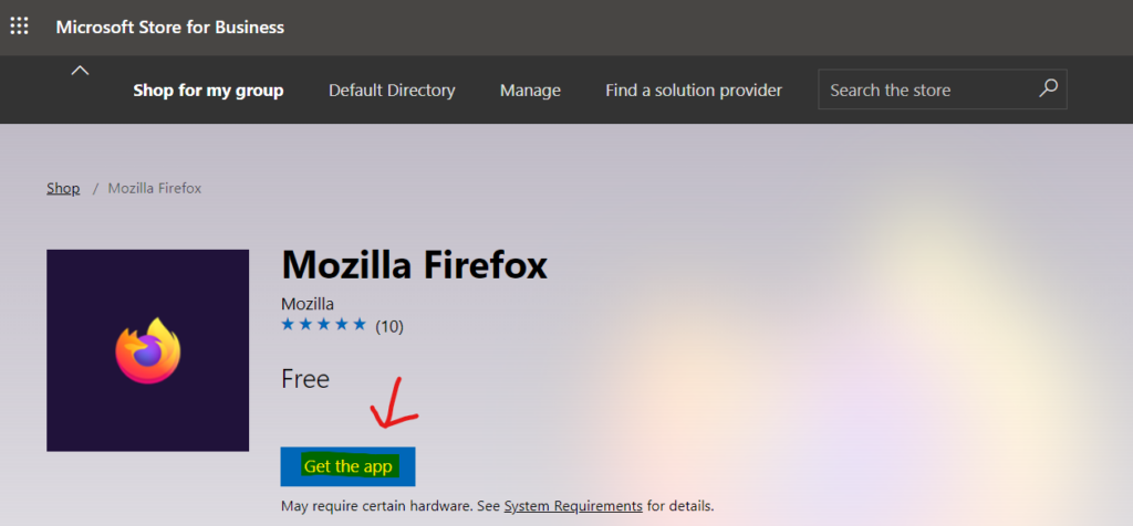 Deploy Firefox Browser using Intune