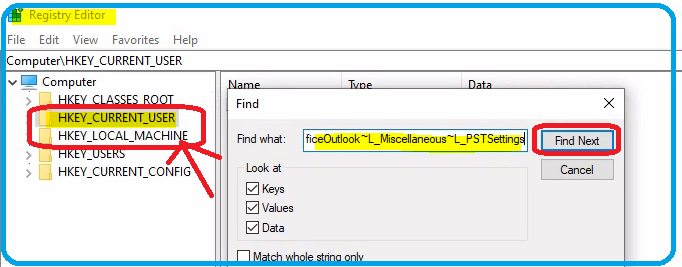 Registry Confirmation - Disable PST Access to Outlook Profile using Intune