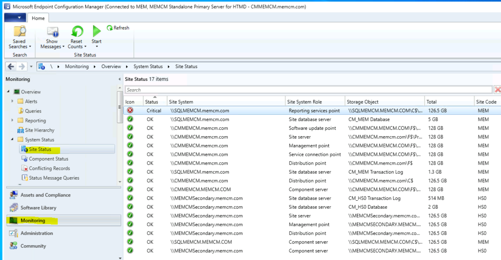 SCCM Health Checks - Post In-Place OS Upgrade to Server 2022