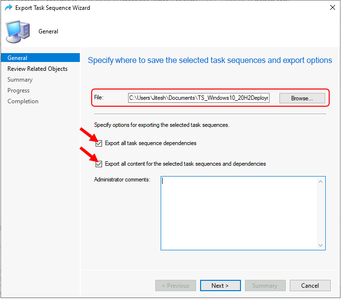 Easy Steps to Export SCCM Task Sequence 2