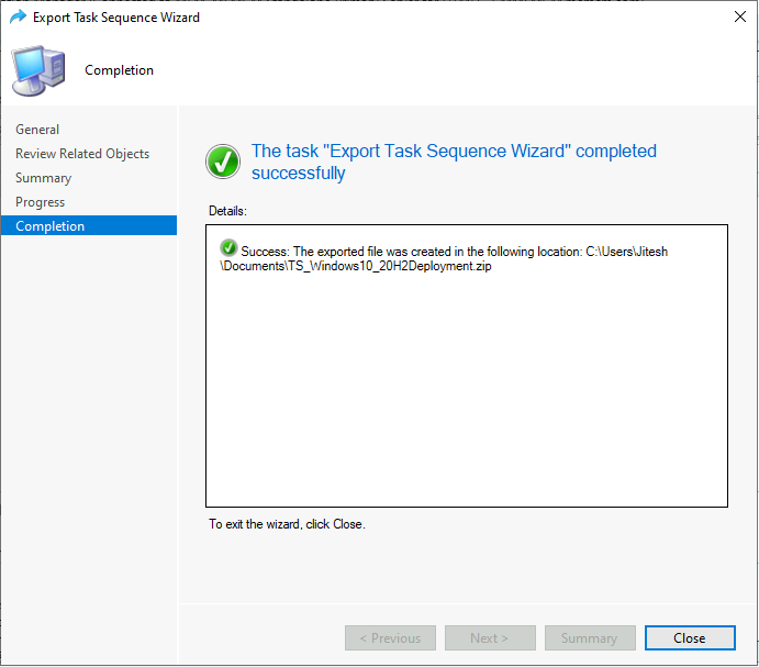 Easy Steps to Export SCCM Task Sequence 6