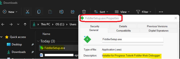 Fiddler Silent Install using Intune MEM Installation Behavior User