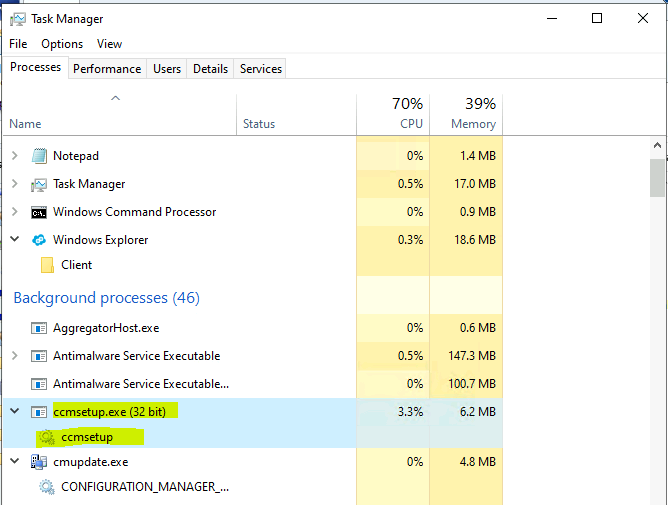 SCCM Client Installation Progress Check on Server 2022 - Install SCCM Client Manually Using Command Line