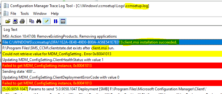 Client Installation Log Files for Server 2022 - Install SCCM Client Manually Using Command Line