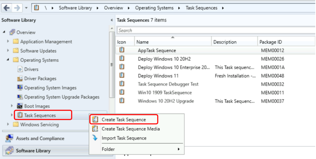 Create Task Sequence - Best Guide to Deploy Windows 10 21H2 Using SCCM  