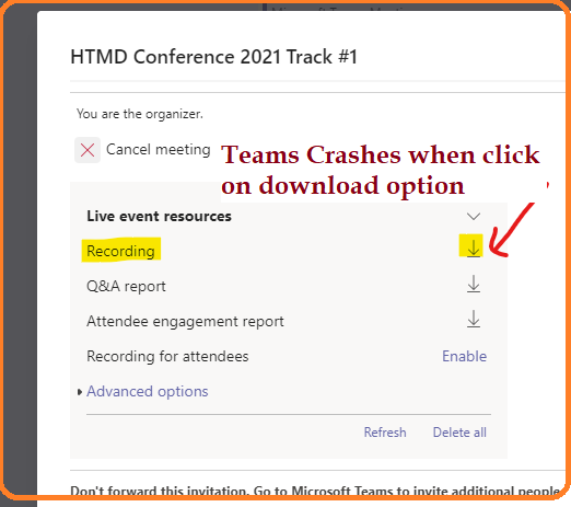 How to Download Microsoft Teams Live Event Recording? Fix Microsoft Teams Recording Failed to Download Issue | Teams App Crashed | Live Event