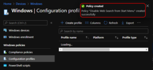 Disable Web Search From Start Menu Using Intune HTMD Blog