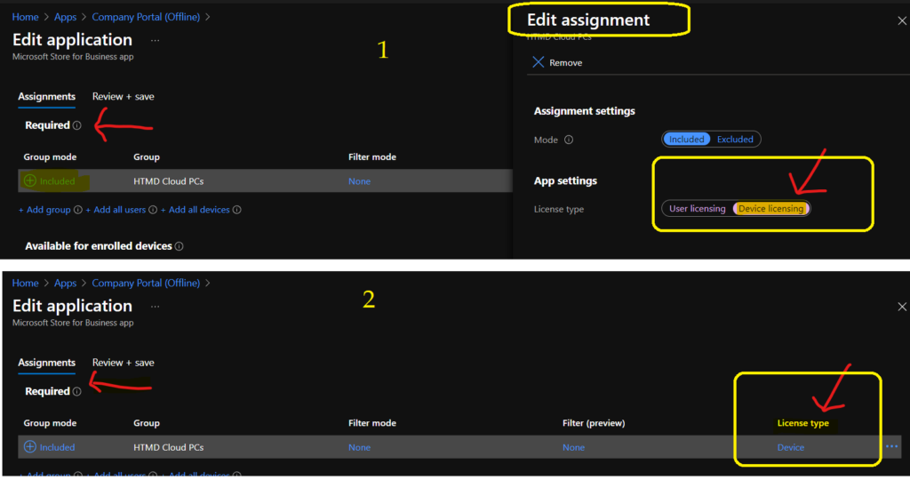  Device Type License - Windows Company Portal Offline Application 