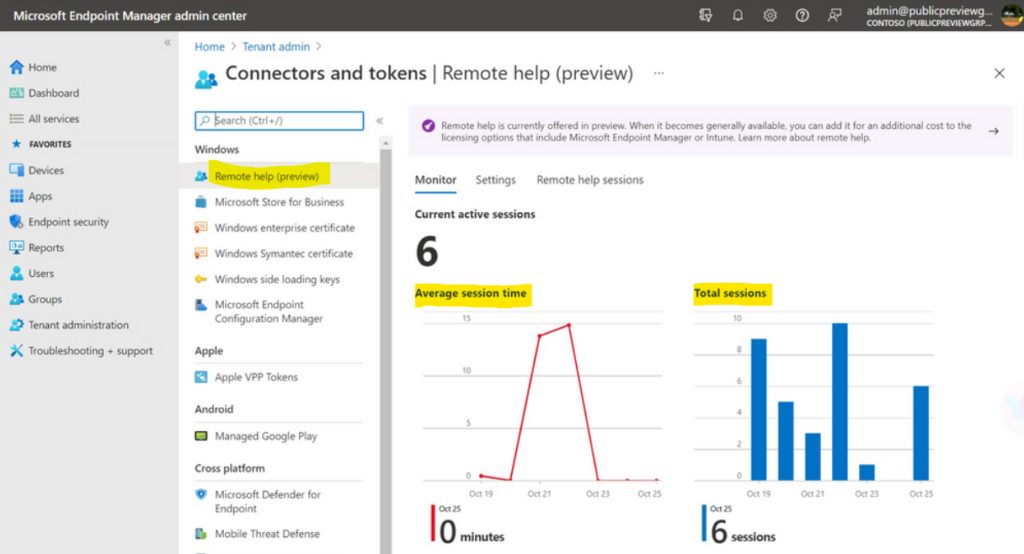 New Intune Remote Help Solution Available with Intune MEM Admin Center from Microsoft