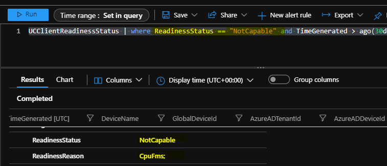 Windows 11 Upgrade Readiness Report KQL Query