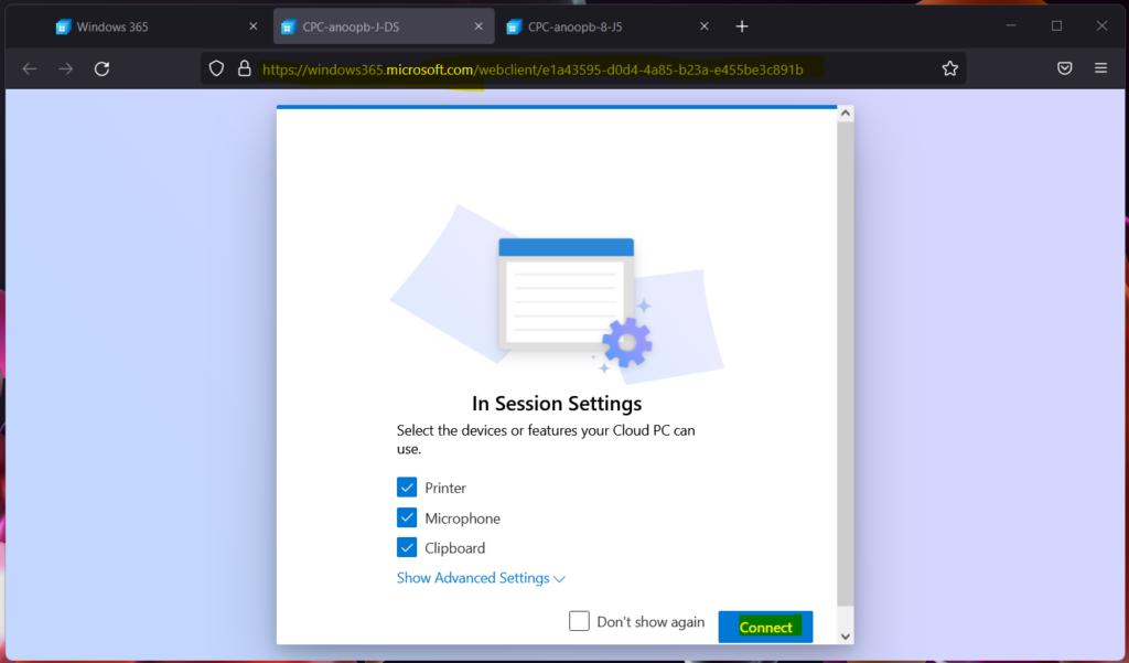Welcome to your Windows 365 Cloud PC
