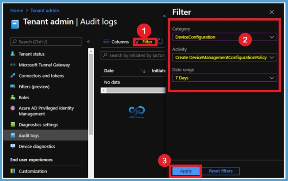 Intune Audit Logs Track Who Created Deleted Device Configuration using Intune- Fig.3