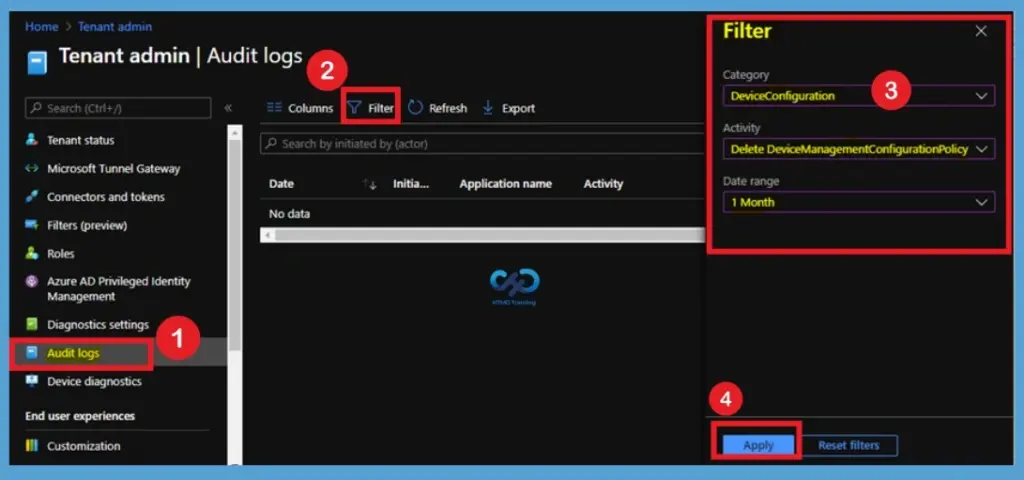 Intune Audit Logs Track Who Created Deleted Device Configuration using Intune- Fig.5