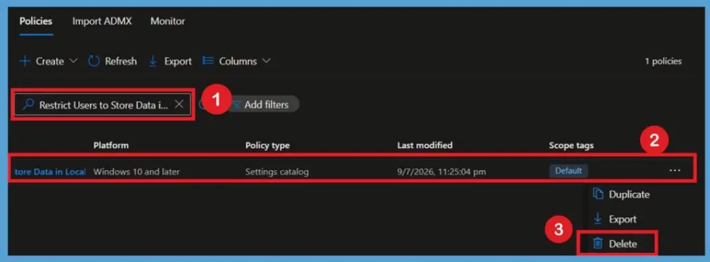 Restrict Windows Drive Access to Protect Sensitive Data using Microsoft IntuneConfigure Windows Drive Access Restrictions using Intune Policy -Fig.12