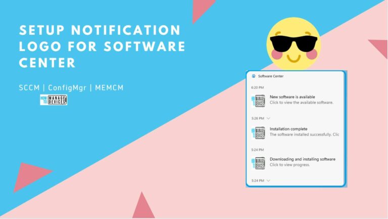 Setup Notification Logo for Software Center in SCCM