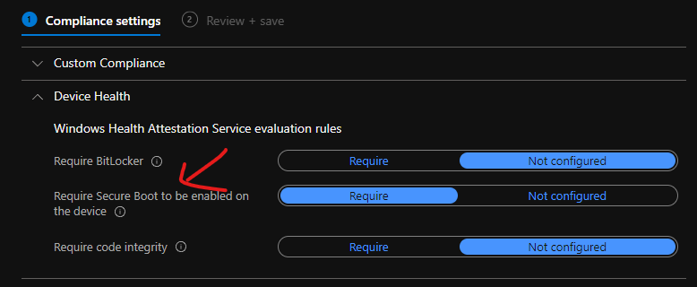 Intune Compliance Policy - Device Health Checks